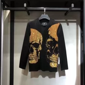 例年完売が相次ぐ秋冬新品 PHILIPP PLEIN フィリッププレイン 長袖Tシャツ 2020新発売大歓迎秋冬新名品