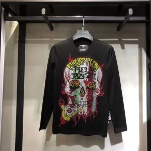 秋のおしゃれをスタートする人気新作長袖Tシャツ PHILIPP PLEIN 定番人気の2020秋冬モデル フィリッププレイン
