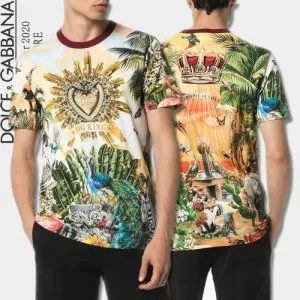 大人気のブランドの新作 半袖Tシャツ 普段のファッション ドルチェガッバーナ DolceGabbana