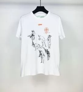 2色可選 シンプルなファッション 半袖Tシャツ この時期の一番人気は OffWhite オフホワイト