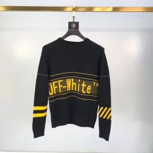 20新作です 2色可選 OffWhite オフホワイト 海外限定ラインニットウェア 20新作です
