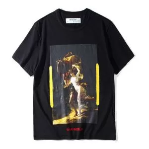 ファッション度アップ半袖Tシャツ OffWhite オフホワイト 2色可選ミックス感が溢れる