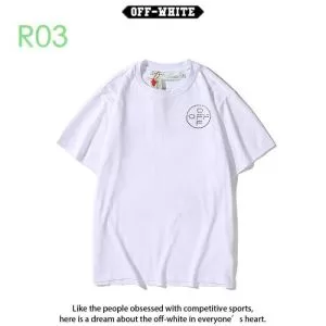 OffWhite 普段のファッション 2色可選 オフホワイト 半袖Tシャツ おしゃれな人が持っている 20新作です