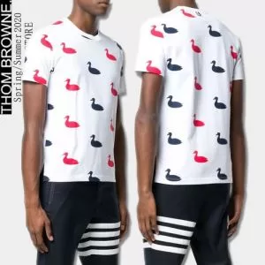 2色可選 スタイルアップ 半袖Tシャツ シンプルなファッション トムブラウン 2020モデル THOM BROWNE