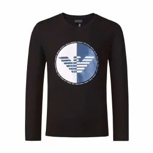 アルマーニ tシャツ コピーARMANIプリントメンズカットソー長袖ロンTクルーネック3色可選2020爆買い大得価