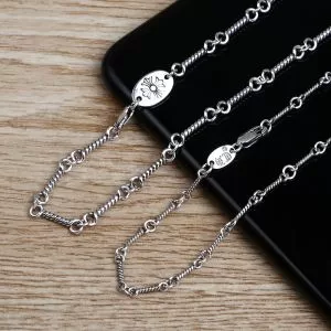 甘過ぎず大人な印象に ネックレス 知的な雰囲気夏着物 クロムハーツ CHROME HEARTS