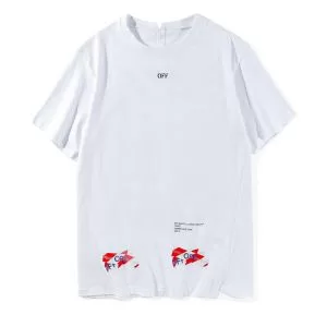 大人っぽく知的な半袖Tシャツ 2色可選 配色切替 OffWhite オフホワイト