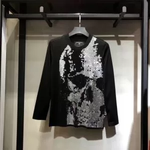 長袖Tシャツ 秋冬の季節にぴったりの高機能新作 PHILIPP PLEIN 2020秋冬活躍人気定番新作 フィリッププレイン