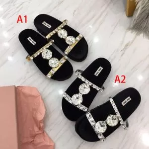 2色可選 サンダル 2020年最新ファッション 今季トレンドの限定アイテム ミュウミュウ MIUMIU