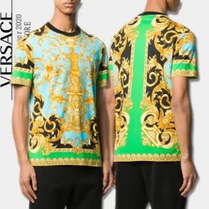 人気ランキング最高 ヴェルサーチ VERSACE 一目惚れ級に 半袖Tシャツ 有名ブランドです