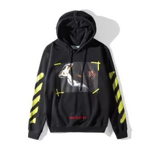 2020【SALE】オフホワイト激安OffWhiteスーパーコピーメンズプリントメンズプルオーバーパーカーブラック、グレー