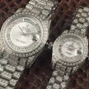 海外セレブ定番愛用 2020春夏 ロレックス ROLEX ダイヤベゼル 恋人腕時計