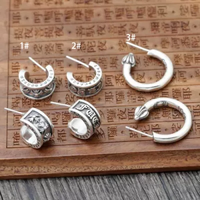 2020 高品質 クロムハーツ CHROME HEARTS シルバー925 ノンホールピアス