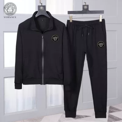 20SSトレンドヴェルサーチ パーカー コピー セットアップ コーデVERSACEメンズファション 上下セット 男性スポーツウェア