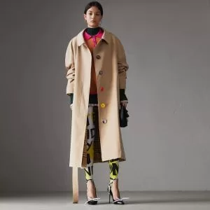 BURBERRY ロングコート新商品☆完売必至 バーバリー2020SS 最新先取りおしゃれなロゴ入り