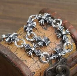 デザイン性　2020 CHROME HEARTS クロムハーツ シルバー925 ブレスレット 男性用
