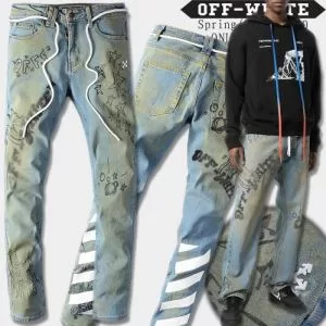 2020話題の商品 OffWhite オフホワイト 飽きもこないデザイン ジーンズ 人気は今季も健在