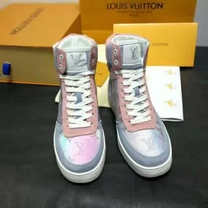 2020春夏のトレンド新商品 夏先に大活躍する ルイ ヴィトン LOUIS VUITTON ハイトップシューズ 2色可選 男女兼用
