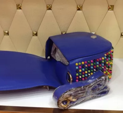 2020春夏 クリスチャンルブタン Christian Louboutin カラースパイク ショルダーバッグ最高ランク