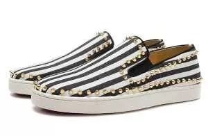 ボーダー柄 靴 Christian Louboutin 2020秋春