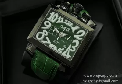 ガガミラノ腕時計 日本製クオーツ GaGaMILANO 男性用腕時計 4678X375mm 5針 クロノグラフ日付表示夜光効果