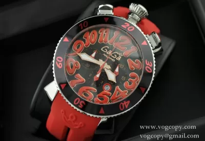 ガガミラノ腕時計 GaGaMILANO 5針 クロノグラフ日付表示夜光効果 ステンレス 男性用腕時計