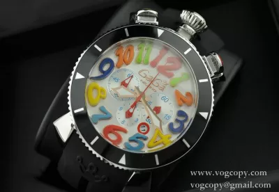 ガガミラノ腕時計 GaGaMILANO 日本製クオーツ ステンレス サファイヤクリスタル風防 6針クロノグラフ
