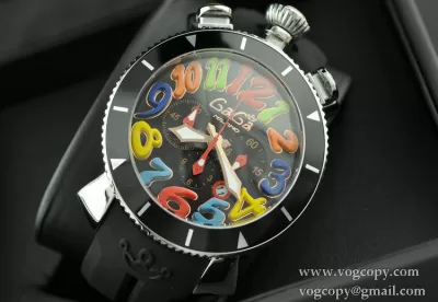 ガガミラノ腕時計GaGaMILANO時計 GaGa MILANO 腕時計 ガガ ミラノ 時計 クロノ 48MM ゴム