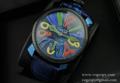ガガミラノ腕時計 日本製クオーツ GaGaMILANO マルチカラーインデックス