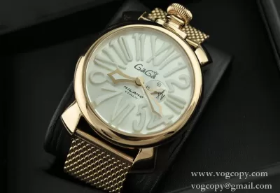 ガガミラノ腕時計 GaGaMILANO 日本製クオーツ ステンレス ベルト インデックス サファイヤクリスタル風防