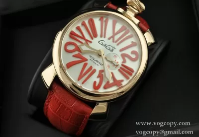 ガガミラノ腕時計 GaGaMILANO 日本製クオーツ マヌアーレ クロノ 48 SSPVD ステンレス 男性用腕時計 クォーツ
