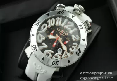 ガガミラノ腕時計 日本製クオーツ GaGaMILANO 6針クロノグラフ ラバー