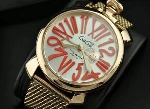ガガミラノ腕時計 GaGaMILANO サファイヤクリスタル風防 ステンレス ケース 男性用腕時計 ステンレス