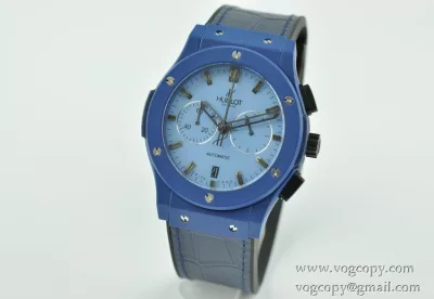 Hublotウブロ メンズ腕時計 日本製クオーツ 5針クロノグラフ 日付表示 サファイヤクリスタル風防 44MM ラバー