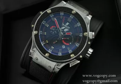 自動巻き Hublotウブロ メンズ腕時計 6針クロノグラフ日付表示 ラバー 4495mm
