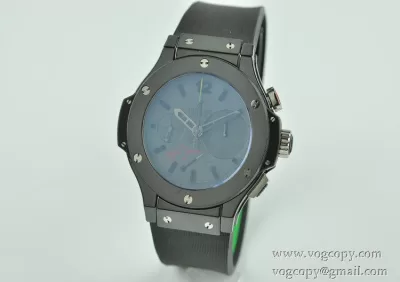 Hublot ウブロ スイスムーブメンノ7750 メンズ腕時計 自動巻き 6針 セラミック ラバー BLACK