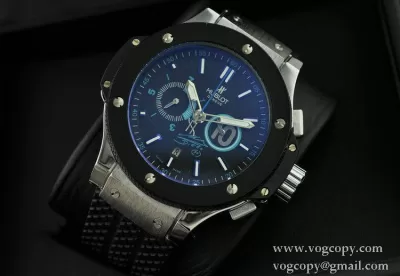 自動巻き 5針 Hublotウブロ メンズ腕時計 日付表示 ラバー サファイヤクリスタル風防