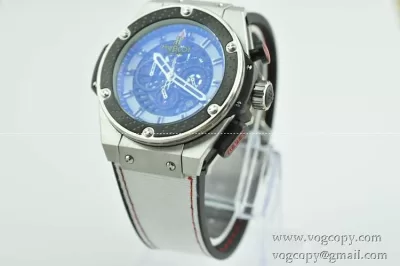 Hublotウブロ メンズ腕時計 日本製クオーツ 6針クロノグラフ 日付表示 52MM ラバー