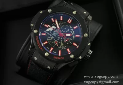 自動巻き Hublotウブロ メンズ腕時計 5針クロノグラフ 日付表示 ラバー 4529mm BLACK サファイヤクリスタル風防