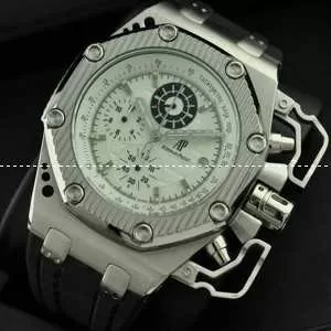 日本製クオーツ 6針クロノグラフ Audemars Piguetオーデマピゲ 腕時計 日付表示 ラバー