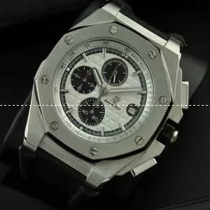 Audemars Piguetオーデマピゲ 腕時計 日本製クオーツ 6針クロノグラフ 日付表示 夜光効果