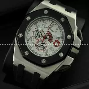 Audemars Piguetオーデマピゲ 腕時計 日本製クオーツ 5針クロノグラフ レザー 日付表示