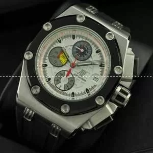 日本製クオーツ 6針クロノグラフ 日付表示 ラバー Audemars Piguetオーデマピゲ 腕時計