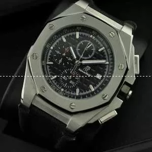 Audemars Piguetオーデマピゲ メンズ腕時計 日本製クオーツ 6針クロノグラフ 夜光効果
