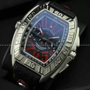日本製クオーツ 夜光効果 FRANCK MULLER フランクミュラー メンズ腕時計 日付表示 シルバー