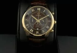 半自動卷 日本製クオーツ 2針 OMEGA オメガ メンズ腕時計