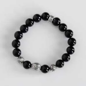 存在感◎2020春夏 CHROME HEARTS クロムハーツシルバー925 ビーズブレスレット天然石