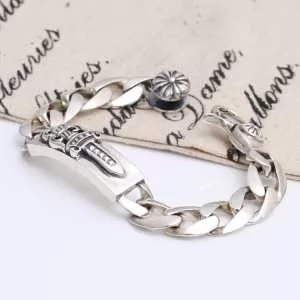 首胸ロゴ 2020春夏 CHROME HEARTS クロムハーツシルバー925 ブレスレット