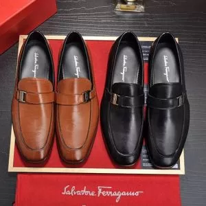 サルヴァトーレフェラガモ 今期注目のブランドトレンド FERRAGAMO ビジネスシューズ 2色可選