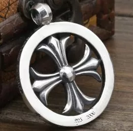 美品 2020 CHROME HEARTS クロムハーツ シルバー925 ペンダントトップ 十字架 男性用